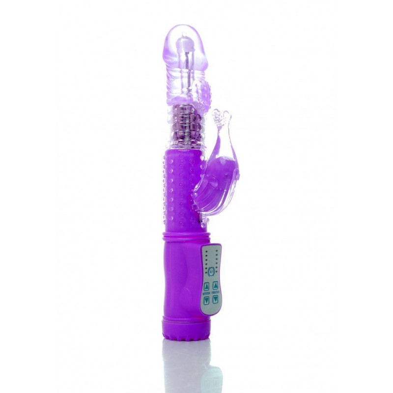 Wibrator z obrotową główką masażerem 36trybów 23cm Wibrator z obrotową główką masażerem 36trybów 23cm