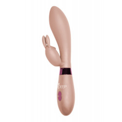 Wibrator z masażerem łechtaczki sex 10trybów 20cm