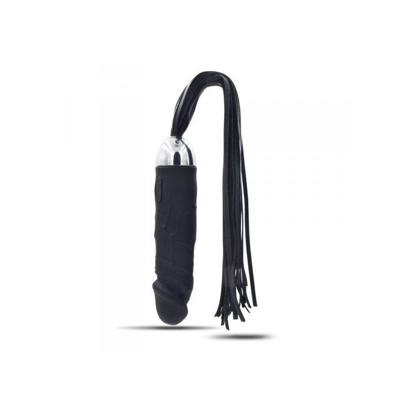 Analny wibrator jak penis z biczem pejczem 18cm