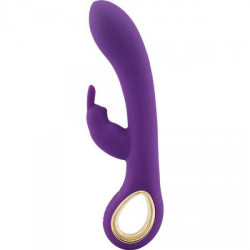 Wibrator królik z masażerem łechtaczki 10tryb 19cm