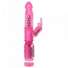 Rotacyjny wibrator z masażerem łechtaczki sex 23cm