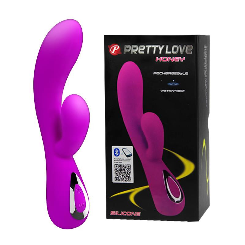 Wibrator sterowany aplikacją 12trybów usb 19cm sex