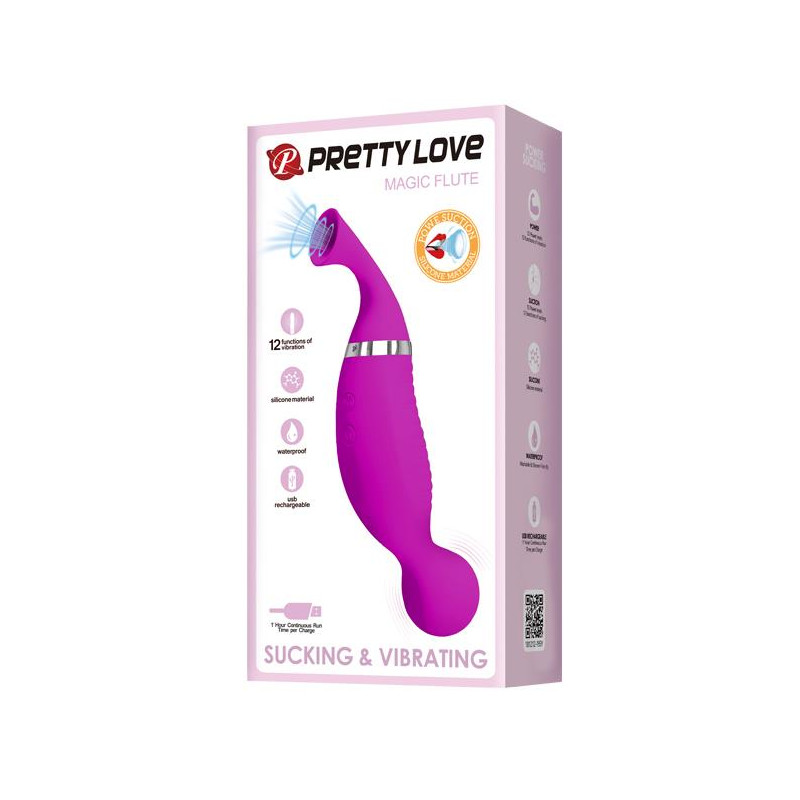 PRETTY LOVE - Magic Flute USB 12 Functions, Suction