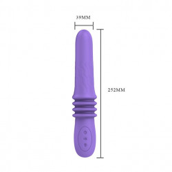 Wibrator posuwisty pchający sex 25cm 12 trybów usb