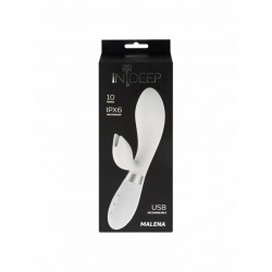 Wibrator-Rechargeable Vibrator Indeep Malena White