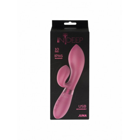Wibrator-Rechargeable Vibrator Indeep Juna Magenta