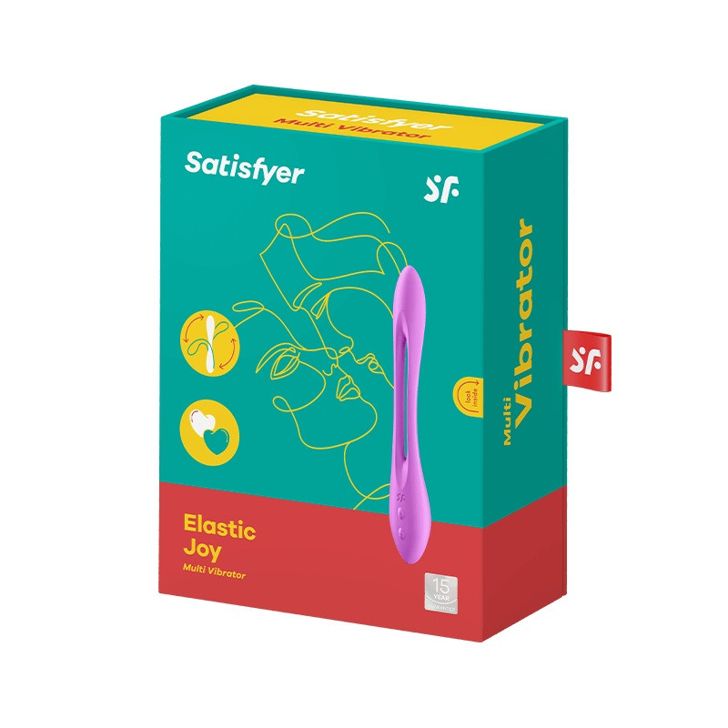 Wibrator podwójny Satisfyer Elastic Joy 10 trybów 23cm fioletowy Wibrator podwójny Satisfyer Elastic Joy 10 trybów 23cm fioletowy
