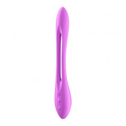 Wibrator podwójny Satisfyer Elastic Joy 10 trybów 23cm fioletowy