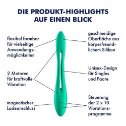 Wibrator dla par podwójny satisfyer elastic game