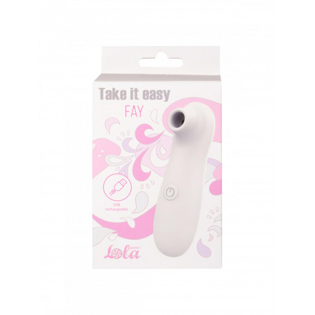 Stymulator-Take It Easy Fay White Rechargeable Vacuum Wave