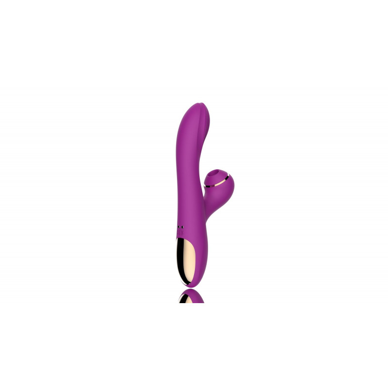 Dual Vibrator with Sucking Function Purple