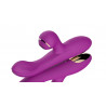 Dual Vibrator with Sucking Function Purple