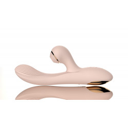 Dual Vibrator with Sucking Function Pink