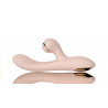 Dual Vibrator with Sucking Function Pink