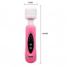 Masażer łechtaczki body wand różdżka z nakładkami