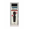 Iwand black rechargeable silicone bodywand massager