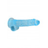 Dildo gumowe silikonowe żylaste z przyssawką 21 cm