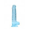 Dildo gumowe silikonowe żylaste z przyssawką 21 cm