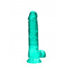 Dildo długie żylaste z mocną przyssawką penis 21cm