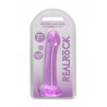 Proste sex dildo z główką i przyssawką penis 17 cm