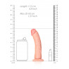 Curved Realistic Dildo with Suction Cup - 6""/ 15,5 cm