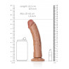Duże Silikonowe żylaste dildo przyssawka 22,5 cm