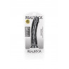 Czarne żylaste dildo z mocną przyssawką 25,5 cm
