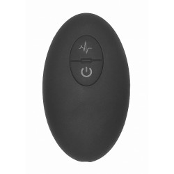 Remote Controlled E-Stim & Vibrating Prostate Massager - Black
