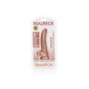 Grube silikonowe żylaste dildo przyssawka 17 cm