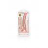 Silikonowe żylaste cieliste dildo przyssawka 20 cm