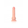 Silikonowe żylaste cieliste dildo przyssawka 20 cm