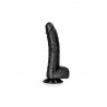 Silikonowe żylaste dildo z przyssawką 23 cm