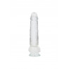 Duży przezroczysty żylasty penis grube dildo 24 cm