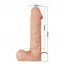 Dildo realistyczny penis wibracje strap-on 26cm