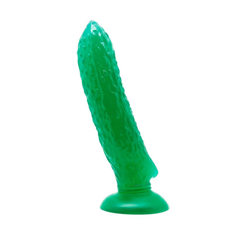 Dildo fikuśny ogórek chropowata tekstura 17 cm Dildo fikuśny ogórek chropowata tekstura 17 cm
