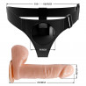 StrapOn Dildo na pasku wibrator uprząż z paskiem realistyczny wygląd