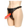 Idealne dildo do strap-ona silikonowe gładkie 18cm