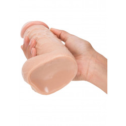 Gruby realistyczny miękki żylasty penis przyssawka