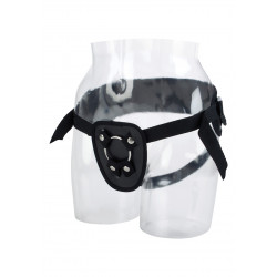 Uprząż skórzana z regulowanymi szelkami strap-on