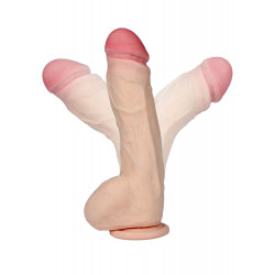 Dildo z kręgosłupem wyginane realistyczne sex 25cm