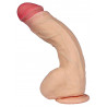 Dildo z kręgosłupem wyginane realistyczne sex 25cm