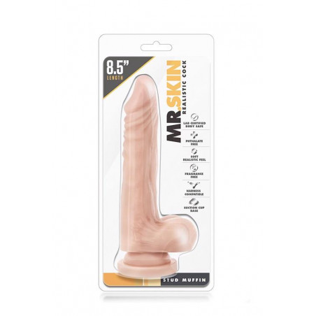 Naturalne dildo jak penis na przyssawce sex 19cm