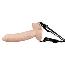 Strap-on uprząż czarna realistyczne dildo 15 cm