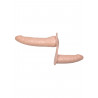 Uprząż z podwójnym dildo penisem sex lesbijski