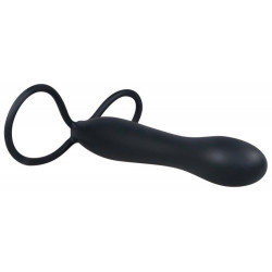 Dildo z pętlami na penisa jądra drugi członek 15cm
