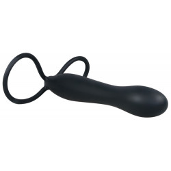 Dildo z pętlami na penisa jądra drugi członek 15cm