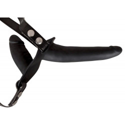 Podwójny penis dildo członek strap on uprząż sex