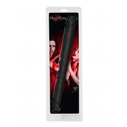 Czarne dildo lesbijskie silikonowe podwójne 40cm