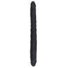 Czarne dildo lesbijskie silikonowe podwójne 40cm