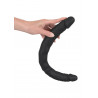 Czarne dildo lesbijskie silikonowe podwójne 40cm